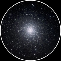 M13 with stars resolved all the way into the center