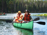 Canoeing on Hosmer Lake